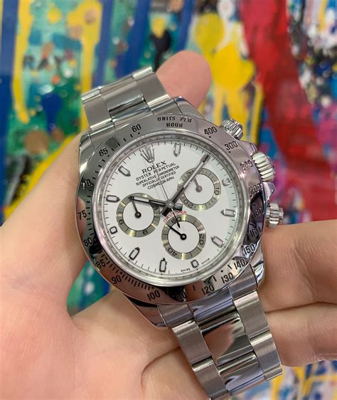 rolex 116520 white dial|rolex daytona 116520 white.